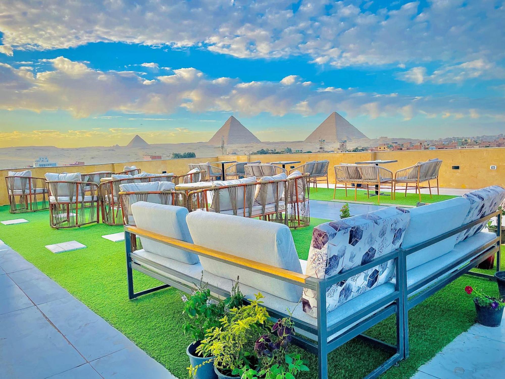 Palm Pyramids View Hotel Kafrat al Jabal Ngoại thất bức ảnh